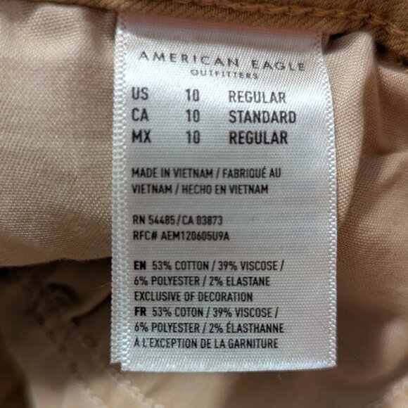 AE Yellow Super High Rise Ankle Skinny Jegging - Picture 3 of 4